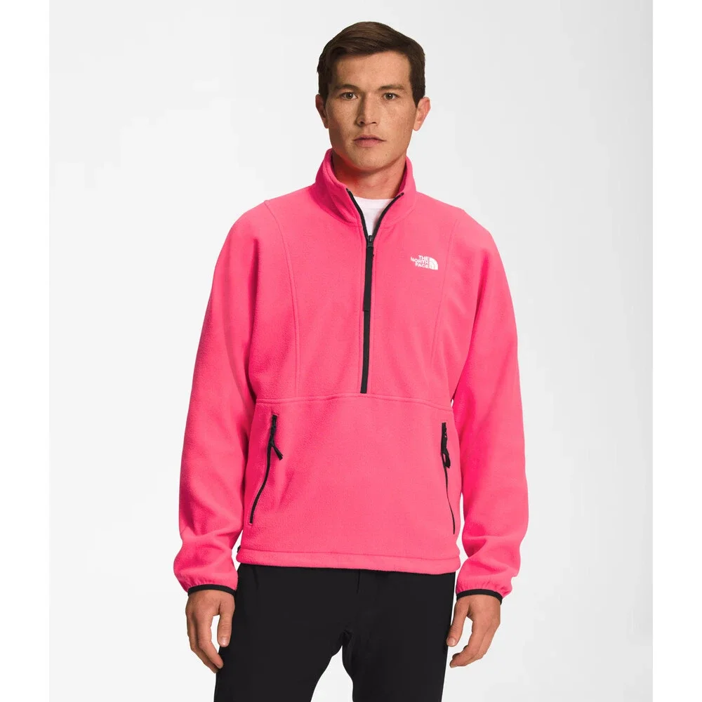 The North Face Attitude NF0A5J4N397 Jacket Men's 2XL Red Fleece 1/4 Zip NCL491